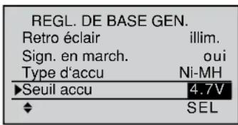 GRAUPNER MX20 HOTT - Seuil accu - 1