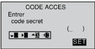 GRAUPNER MX20 HOTT - Quitter le menu sans enregistrer de code secret - 1