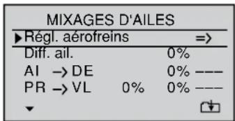 GRAUPNER MX20 HOTT - Ajustement des gouvernes des ailes - 3