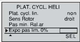 GRAUPNER MX20 HOTT - Gazlimit avec « TA » dans le menu «Réglages des manches de commande » - 4