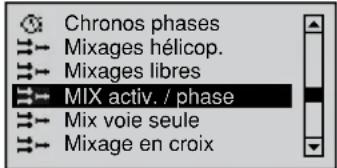 GRAUPNER MX20 HOTT - MIX act. / Phase de vol - 2