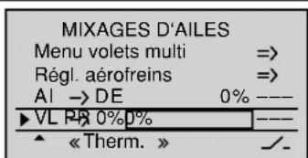 GRAUPNER MX20 HOTT - Compensation à la profondeur en cas de sortie des volets - 1