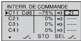 GRAUPNER MX20 HOTT - Combaison d'un interrupteur sur manche avec un interrupteur SW 1 ... 9 - 2