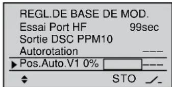 GRAUPNER MX20 HOTT - Position V1 automatique - 1