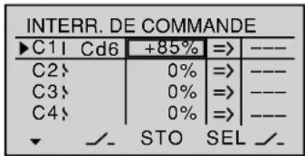 GRAUPNER MX20 HOTT - Positionnement d'un point de déclenchement - 1
