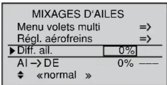 GRAUPNER MX20 HOTT - Différentiel aux ailerons - 1