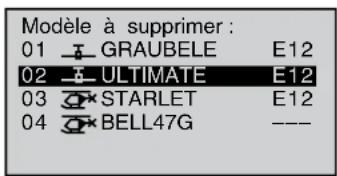 GRAUPNER MX20 HOTT - Supprimer un modele - 2