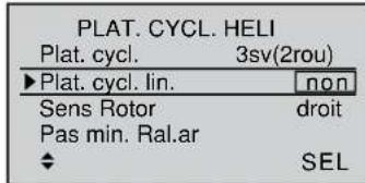 GRAUPNER MX20 HOTT - Types de plateau cycllique - 4