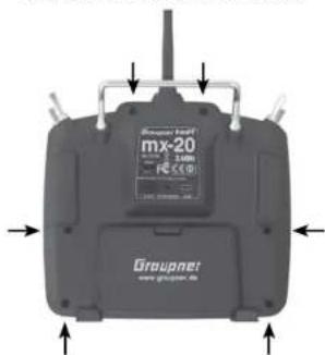 GRAUPNER MX20 HOTT - Ouverture du boitier de I'emetreur - 1
