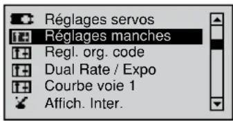 GRAUPNER MX20 HOTT - Réglages des manches de commande - 1