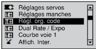 GRAUPNER MX20 HOTT - Réglages des éléments de commande - 1