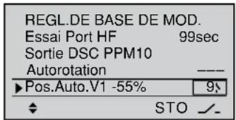 GRAUPNER MX20 HOTT - Position V1 automatique - 3
