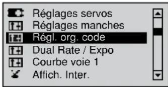 GRAUPNER MX20 HOTT - Réglages des éléments de commande - 1