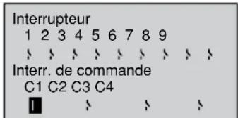 GRAUPNER MX20 HOTT - Affichage de la position des interrupteurs - 2