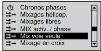 GRAUPNER MX20 HOTT - Désolidariser une fonction de commande de la voie de commande, indépendamment de la phase de vol - 2