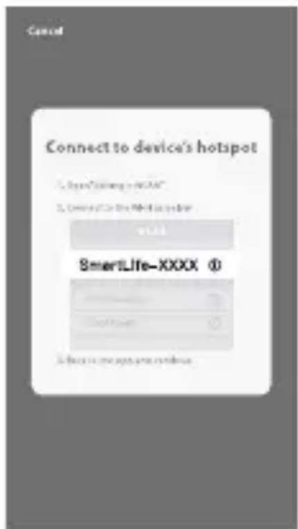 QLIMA D630P - Procedura di connessione alla rete AP - 1