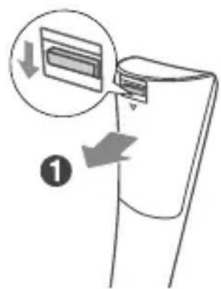 SHARP HTSB140 - Batterie der Fernbedienung austauschen - 1