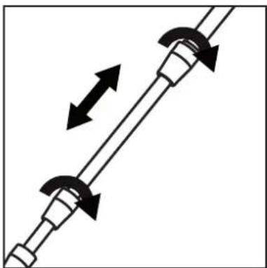 NILFISK C&C Tornado - Adjustment of telescopic lance length - 1