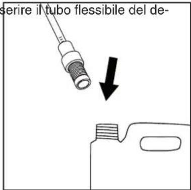 NILFISK C&C Tornado - Aspirazione del detergente Inserire il tabo flessibile del de - 1