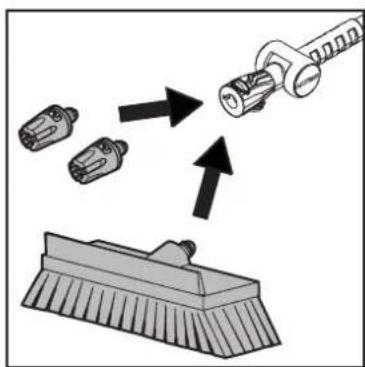 NILFISK C&C Tornado - Mounting of foam nozzle or brush - 2