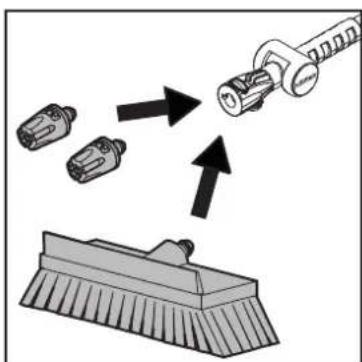 NILFISK C&C Tornado - Montering av skumdyse erler børste - 2