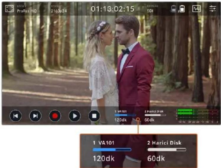 Blackmagic Design Video Assist - Depolama Gostergeleri - 1