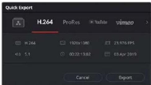 Blackmagic Design Video Assist - So verwenden Sie Quick Export: - 1