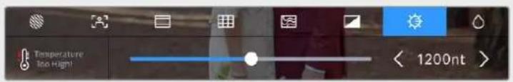 Blackmagic Design Video Assist - Option 1 - Lower the screen brightness manually - 1
