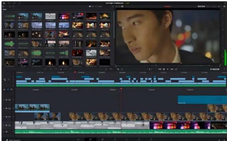 Blackmagic Design Video Assist - Das Layout des Cut-Arbeitsraums - 1