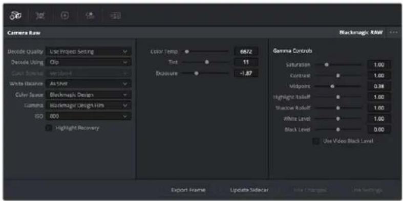 Blackmagic Design Video Assist - Blackmagic RAW設定の使用 - 1