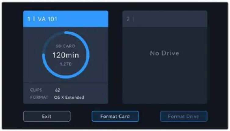Blackmagic Design Video Assist - Formatting Storage Media using your Video Assist - 1