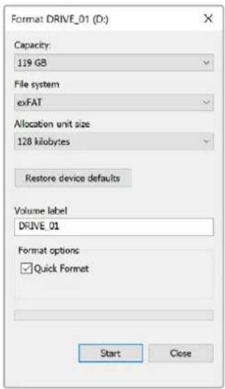 Blackmagic Design Video Assist - Preparar Mídias de Armazenamento em um computador Windows - 1