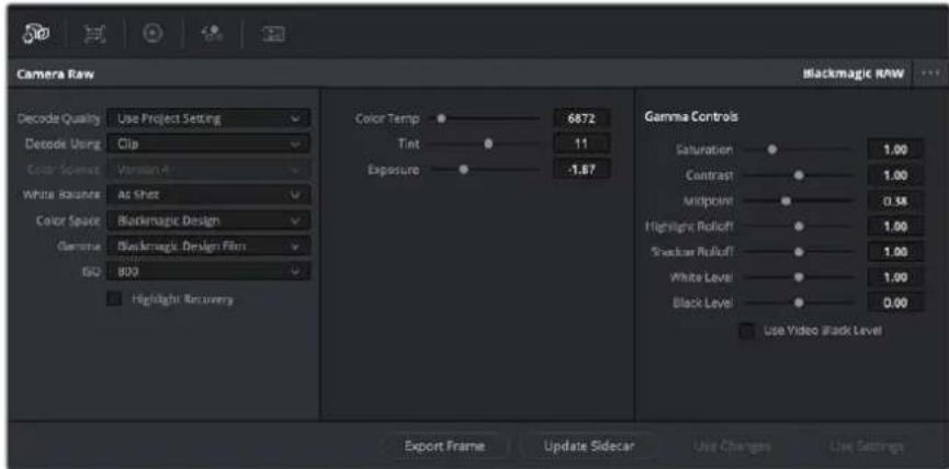 Blackmagic Design Video Assist - Blackmagic RAW ayarlarin kullanimi - 1