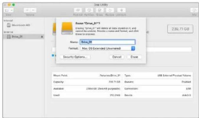 Blackmagic Design Video Assist - Preparar Cartoes SD em um computador Mac - 1