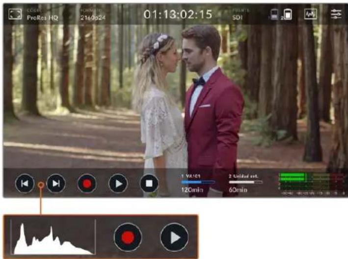 Blackmagic Design Video Assist - Uso de la pantalla tactil - 1