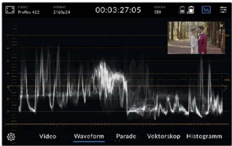 Blackmagic Design Video Assist - Hintergrund-Deckkraft - 1