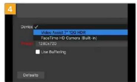 Blackmagic Design Video Assist - Configurar a Fonte Webcam - 3