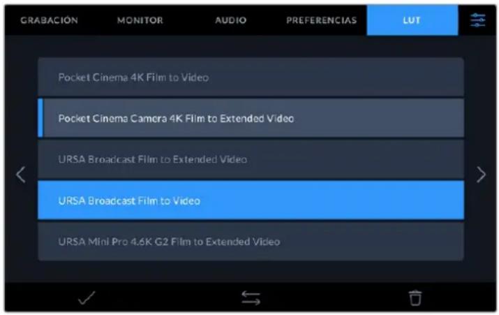 Blackmagic Design Video Assist - Para selecciónar una LUT de visualización: - 1