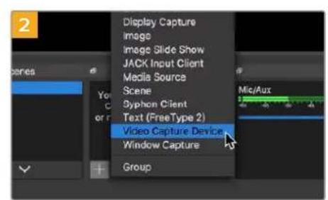 Blackmagic Design Video Assist - Open Broadcasterの使用 - 1