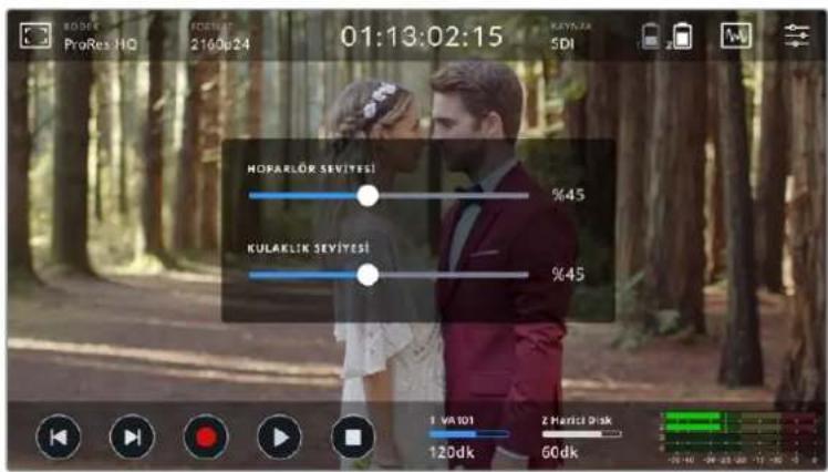Blackmagic Design Video Assist - Hoparlor ve Kulaklik Seviyesi - 1