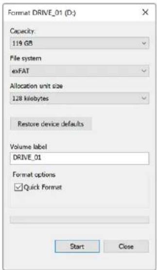 Blackmagic Design Video Assist - Vorbereiten von Speicherträgern auf einem Windows-Computer - 1