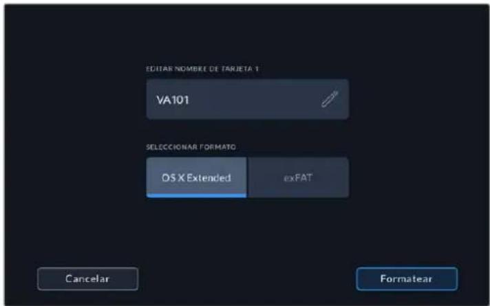 Blackmagic Design Video Assist - Para formatear la unidad de almacenimiento: - 1