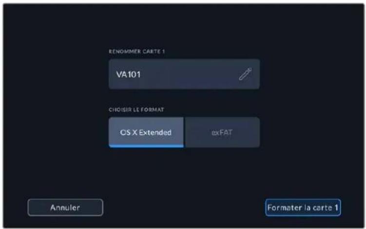 Blackmagic Design Video Assist - Pour formater un support de stockage : - 1