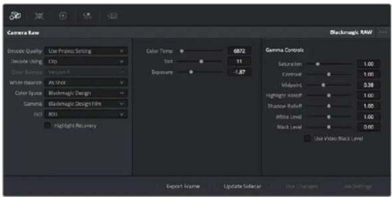 Blackmagic Design Video Assist - Blackmagic-RAW-Einstellungen verwenden - 1