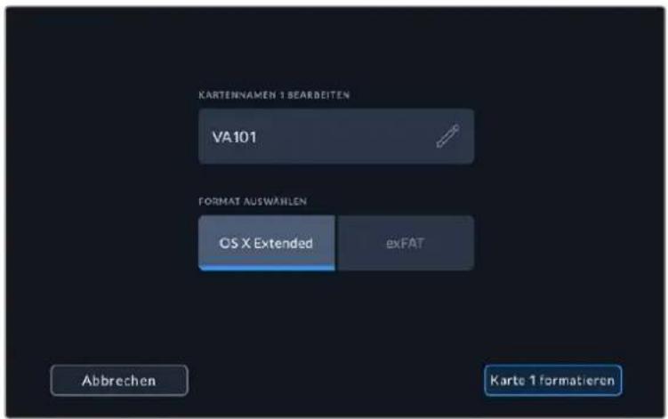 Blackmagic Design Video Assist - So formatieren Sie ihre Speicherträger: - 1