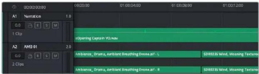 Blackmagic Design Video Assist - Linea de tiempo del audio - 1