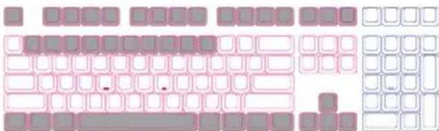Ducky One 2 RGB 80% - Keys can be set to Macro (US ANSI keyboard as example) - 2