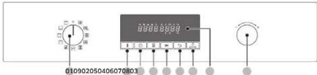 SAMSUNG NV70K3370BSEF - Bedienfeld - 1