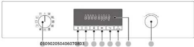 SAMSUNG NV70K3370BSEF - Tableau de commande - 1
