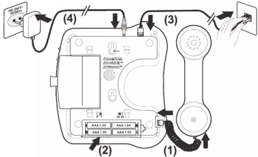 GEEMARC AMPLIPOWER 50 - – Raccordements - 1